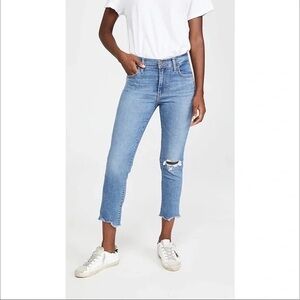Levi’s Premium | 724 High Rise Straight Distressed / Raw Hem
